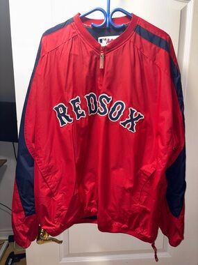Majestic Red and Navy 'Red Sox' Pullover